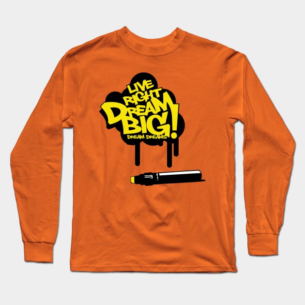 Dream big-yellow Long Sleeve T-Shirt by God Given apparel